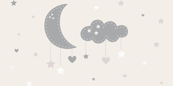 1650x1070 Baby Moon and Stars Wall Mural - Murals Wallpaper