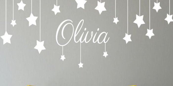 900x900 Name Custom Stars and Moon Childrens Wall Art Nursery Baby Decor Wall  Stickers Kindergarten Kids For Bedroom Child T170307 Y18102209