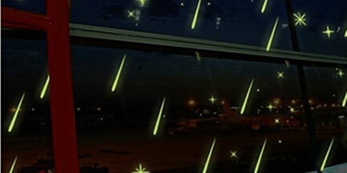 1000x1000 US $1.16 45% OFF|Luminous Moon meteor Star Wall stickers decals wallpaper  mural girls boys kids home bedroom nursery decoration Romantic Gifts-in  Wall