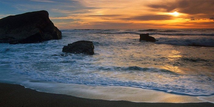 1024x819 Desktop Wallpapers » Natural Backgrounds » Greyhound Rock Beach