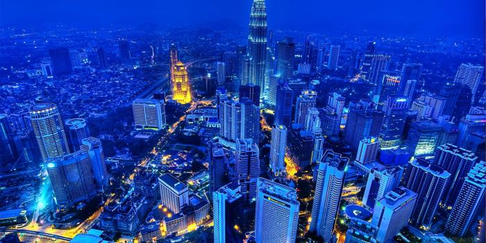 1920x1200 Blue Night City #6954980