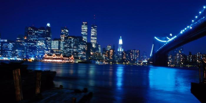 1680x1050 New York City At Blue Night Wallpapers - 1680x1050 - 366578