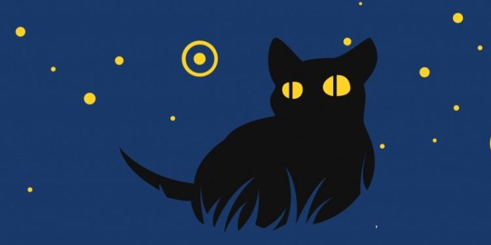 750x1334 Cute, Black Cat, Minimal Art, Wallpaper - Black Cat Free Wallpaper