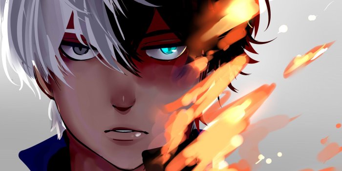 2560x1600 Download wallpapers Shoto Todoroki, art, manga, anime characters, My