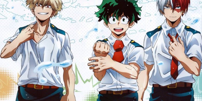 1332x850 Wallpaper guys, characters, Boku no Hero Academy, Midori Isuku