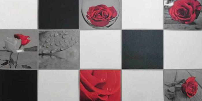 1000x1000 5507-10 White Red Black Plaid Tile Rose Wallpaper – wallcoveringsmart