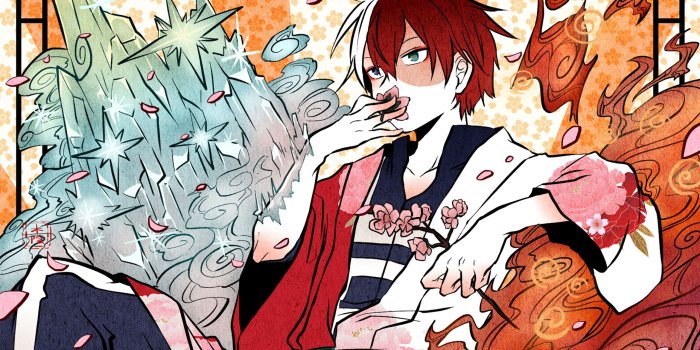 2560x1440 Download 2560x1440 Wallpaper Art, Shoto Todoroki, Boku No Hero