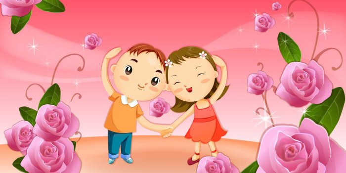 1920x1080 Cute Couple Cartoon - Wallpapers Browse