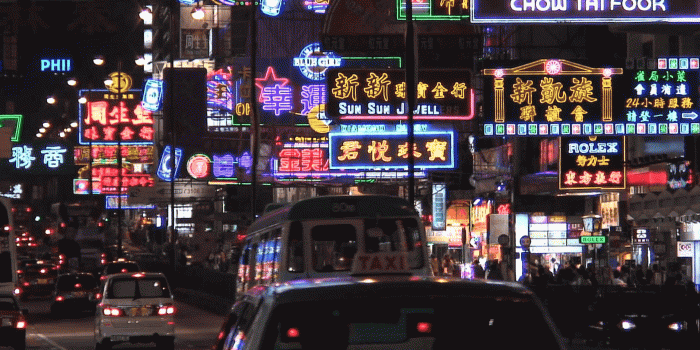 1920x1080 Neon lights of a busy Nathan Road at night Hong Kong,China Stock Video  Footage - Storyblocks Video