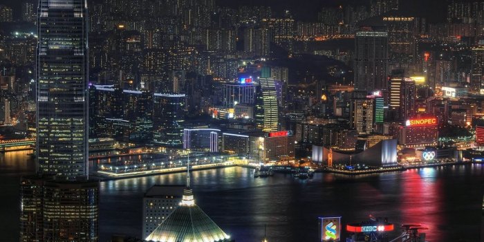 1280x1024 Download wallpaper 1280x1024 hong kong, city, skyscrapers, neon