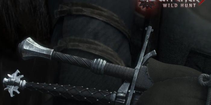 1332x850 Wallpaper swords, The Witcher, CD Projekt RED, The Witcher 3: Wild