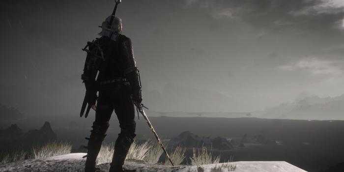 1920x1080 Person holding sword digital wallpaper, The Witcher, The Witcher 3