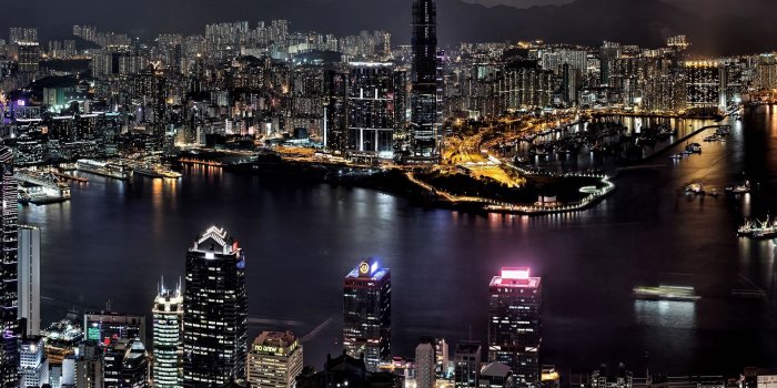 1920x1080 Download 1920x1080 HD Wallpaper hong kong bay megapolis skyscraper