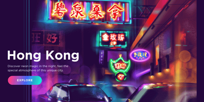 1600x1200 Discover Hong Kong by Ludmila Shevchenko on Dribbble