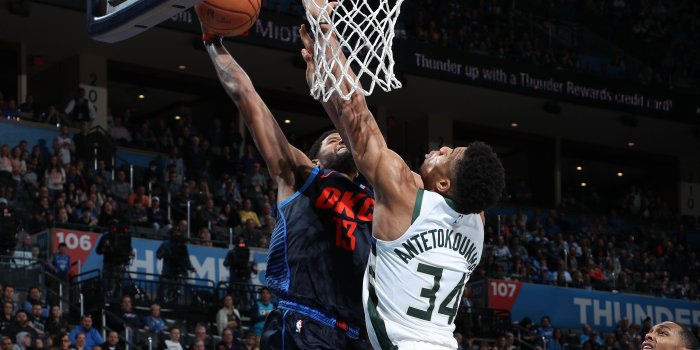 3465x2294 Paul George sent social media into a frenzy after posterizing