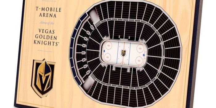900x900 Vegas Golden Knights 14'' x 10.5'' 3D StadiumViews Desktop Display