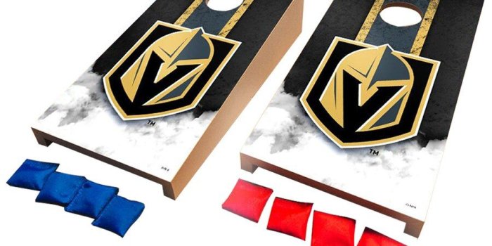 900x900 Vegas Golden Knights Desktop Vintage Cornhole Game Set