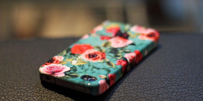 3840x2400 Download wallpaper 3840x2400 iphone, apple, cover, housing, flowers