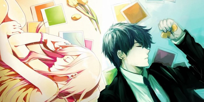 1220x700 Anime couple boy girl sleep wallpaper | 1920x1102 | 795975 | WallpaperUP