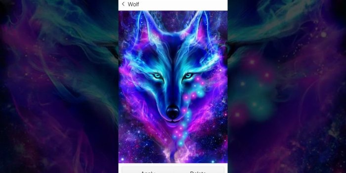 1280x720 Galaxy Wolf Live Wallpaper