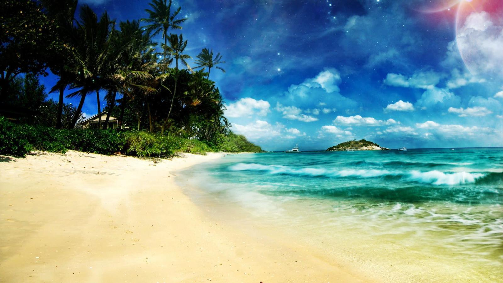1920x1080 Summer Beach Desktop Wallpaper - Wallpapers Browse