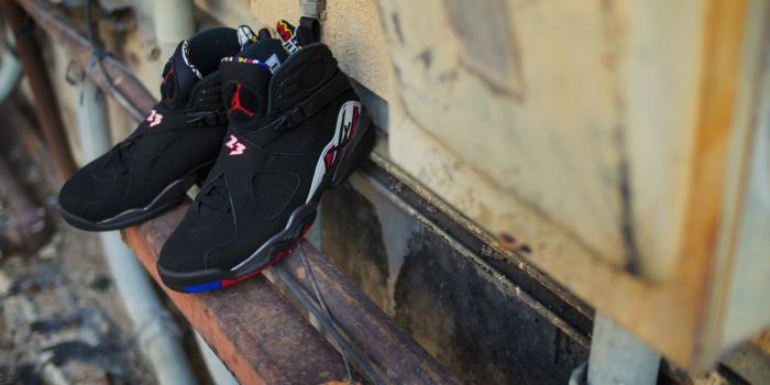 1920x1080 Air Jordan 8 Black/Varsity Red-White 