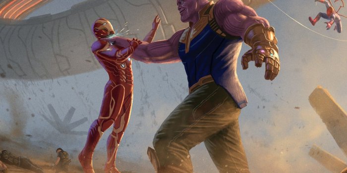 1920x1080 Thanos Iron Man Avengers Infinity War 2018 Artwork wallpapers