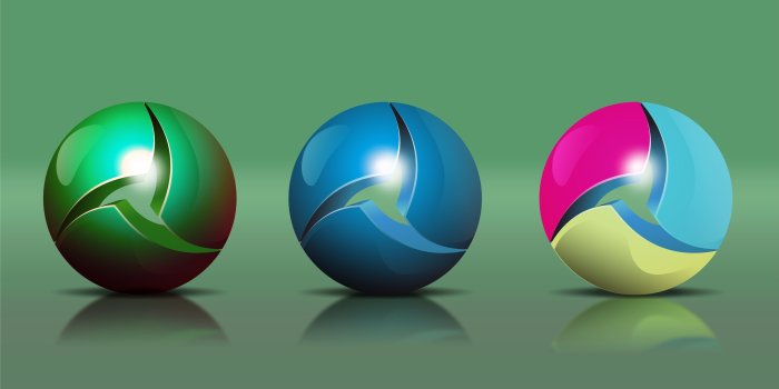3784x2120 Green, blue, and pink Sphere illustration HD wallpaper | Wallpaper Flare