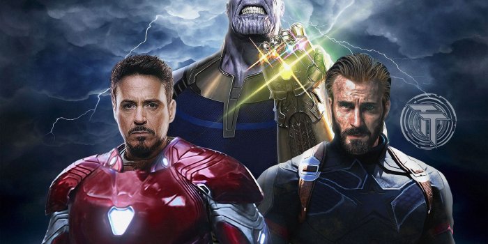 2000x1379 Avengers Infinity War Captain America Iron Man Thanos | Marvel/DC