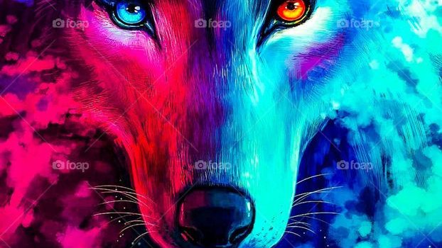 622x1280 Foap.com: a cool wolf wallpaper for your phone stock photo by