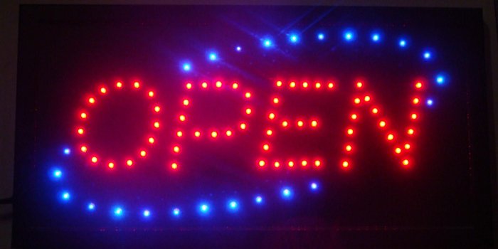 1920x1080 Led Open Sign Neon Light, 10*19 Inch Indoor Plastic PVC Frame Display, Free  Shipping