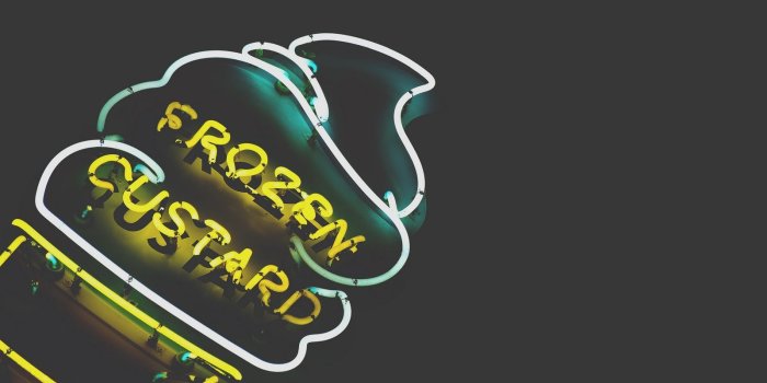 1600x900 Ice Cream Frozen Custard Led Light Wallpaper - Wallpaper Stream