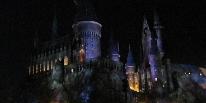 1024x768 Harry Potter Hogwarts Castle Night