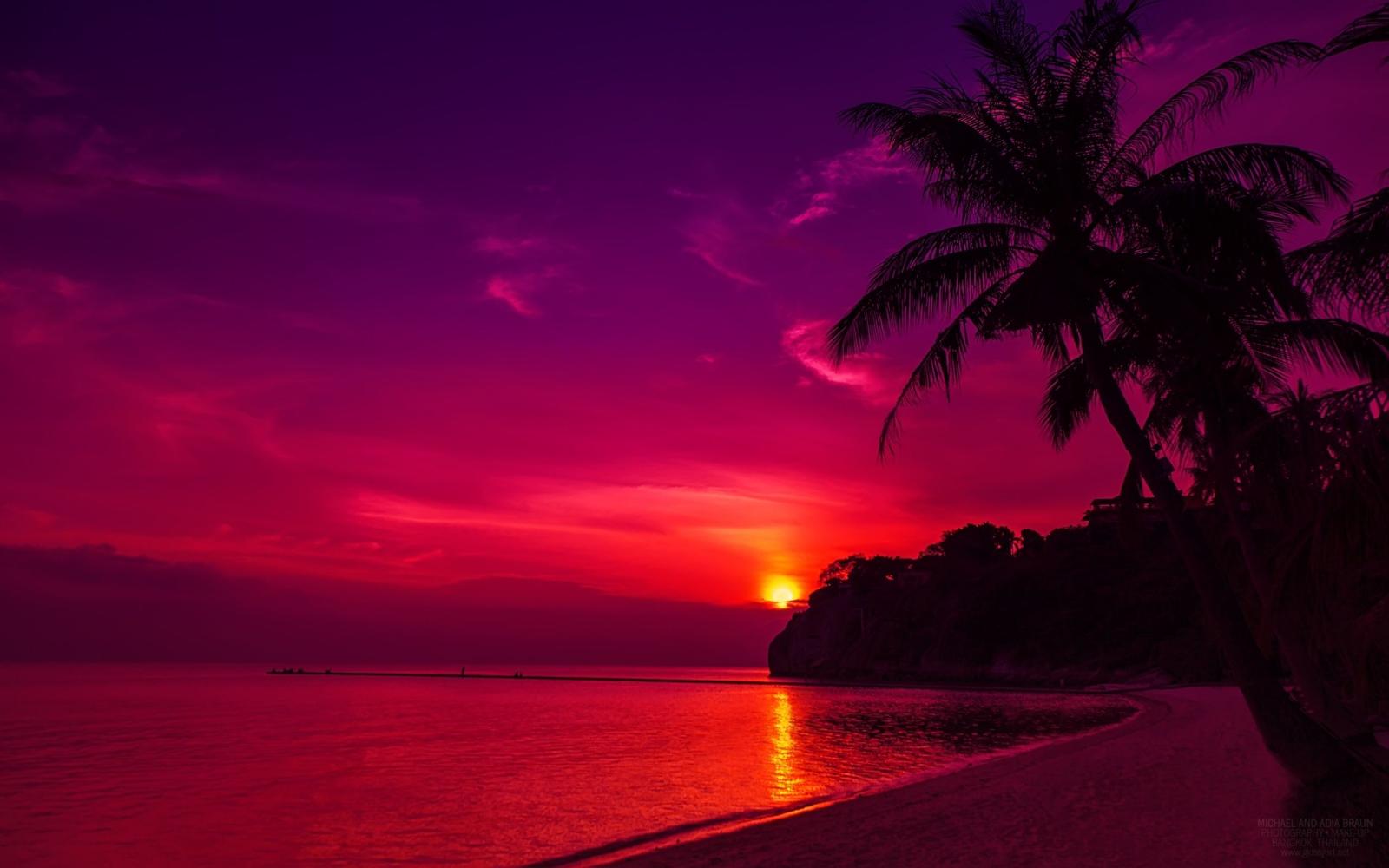 2560x1600 43+] Beach Sunset HD Wallpaper on WallpaperSafari