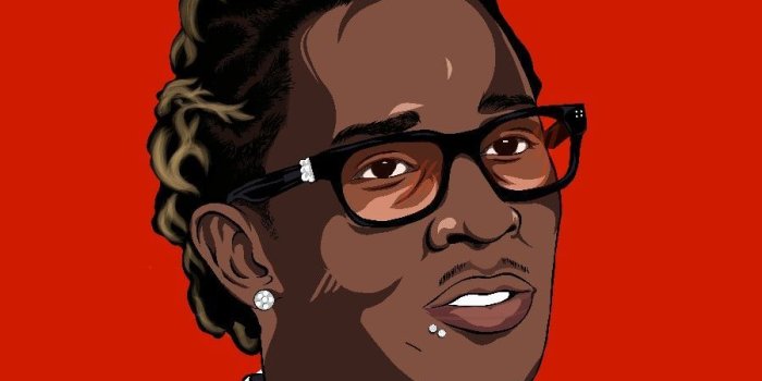 900x900 Young Thug cartoon wallpaper Art by @trapkiidbilly #trapkiidbilly