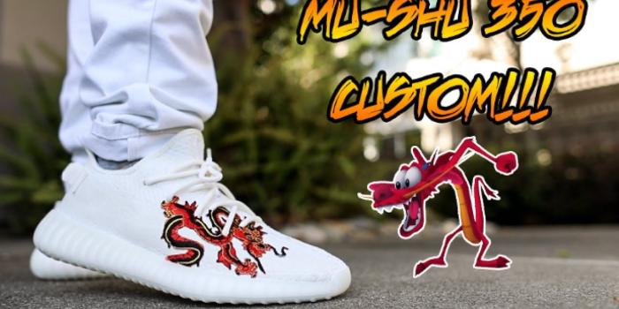 1280x720 TIME LAPSE: YEEZY 350 BOOST V2 CUSTOM + ON FEET!!!