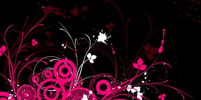 1190x760 Black And Pink Abstract Wallpaper | Wallpapers Genius