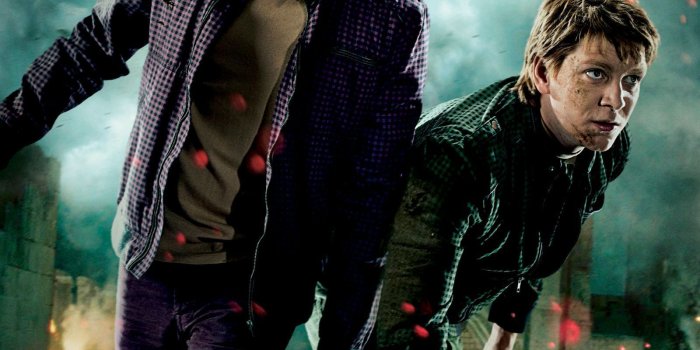 1600x2366 Deathly Hallows Part 2 Action Poster: The Weasley Twins [HQ] - Fred