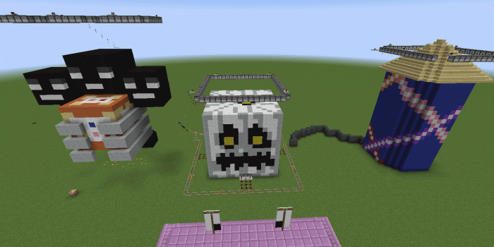 1440x900 Story mode and 4th of July burning map! (Wither storm, White Pumpkin