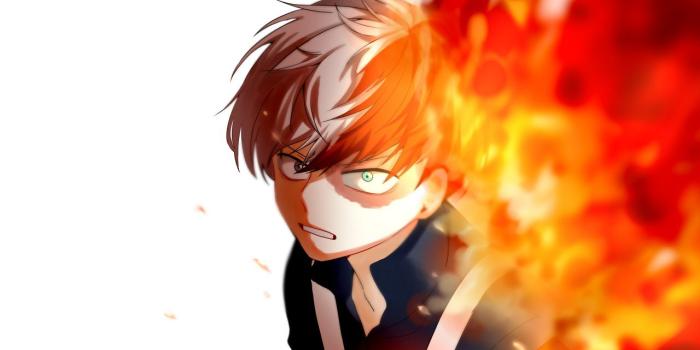 1280x720 Downaload Anime boy, fire, Shoto Todoroki wallpaper, 1280x720, HD