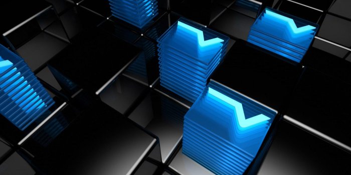 1920x1200 Cool PC Wallpapers 3D Black And Blue Cubes Wallpaper 1920×1200