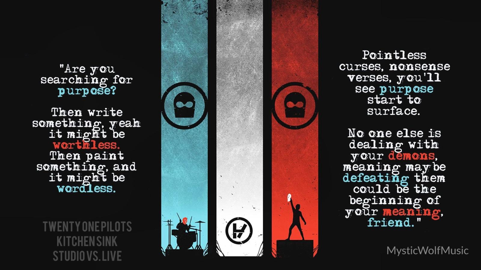1920x1080 Twenty One Pilots Lyrics Wallpaper (36+), Find HD Wallpapers For Free