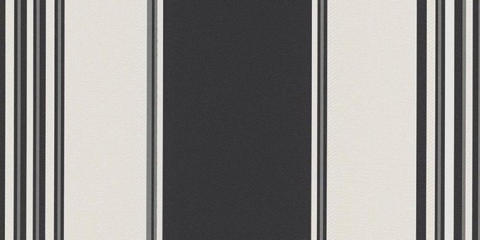 1000x1000 Erismann Regal Stripe Wallpaper Black / White (9699-15)