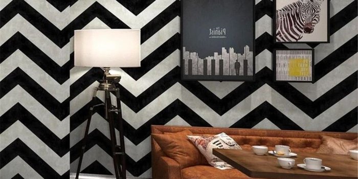 1000x800 US $25.46 33% OFF|Beibehang Black and white stripes wallpaper geometric  lines bar clothing store bedroom living room background walls 3d  wallpaper-in