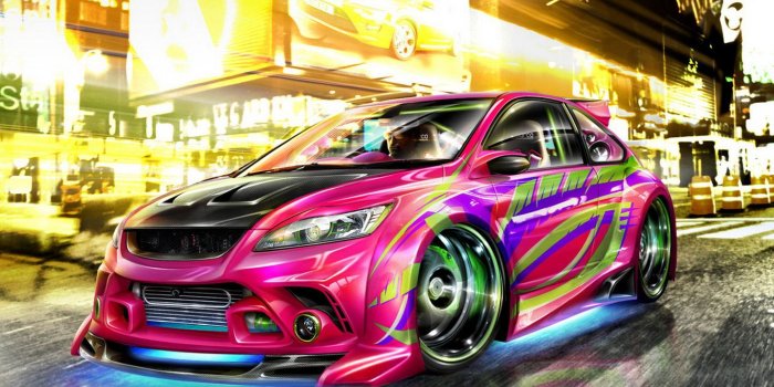 1440x900 Awesome Pink Car wallpaper | 1440x900 | #16056