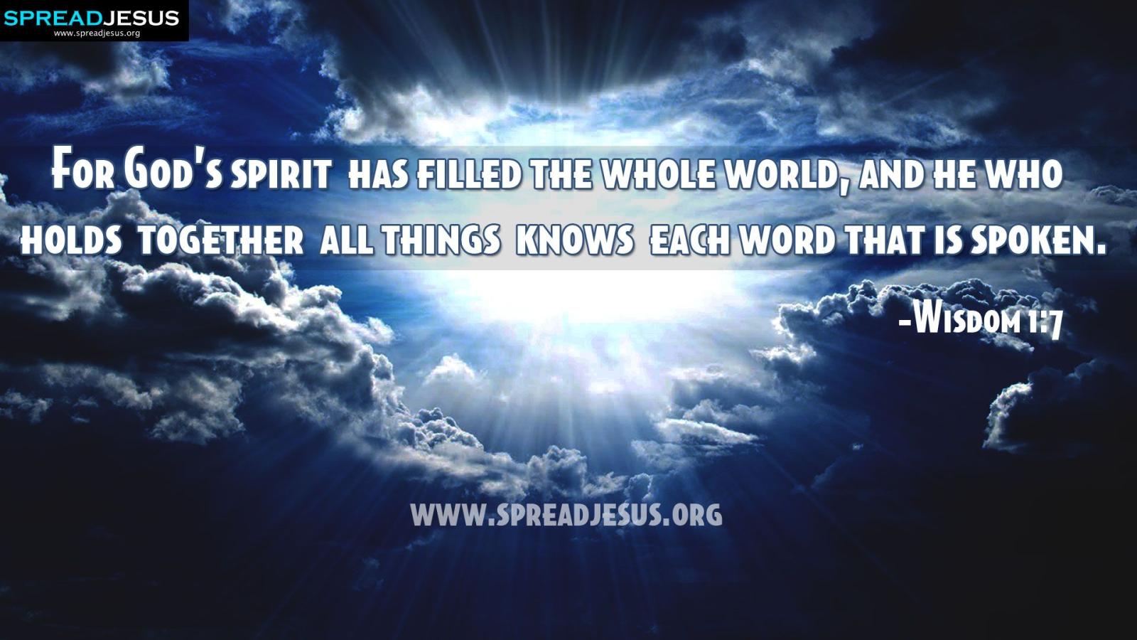 1920x1080 Wisdom 1:7 - God's spirit Wallpaper - Christian Wallpapers and