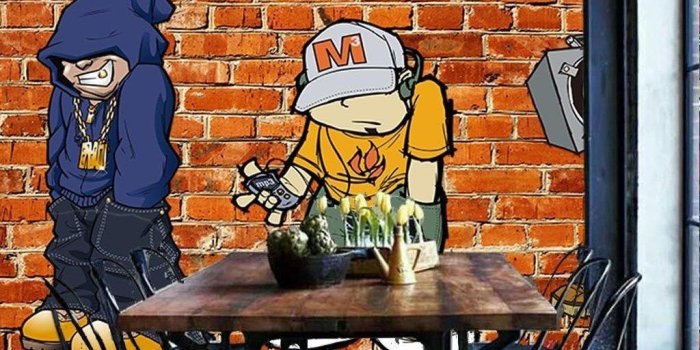 1024x874 3D Graffiti Hip Hop Boys Wall Murals Wallpaper Wall Art Decals Decor  IDCWP-TY-000098