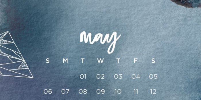 1025x1920 May Calendar Wallpaper iPhone Tumblr Moon Lockscreen Emma's Studyblr