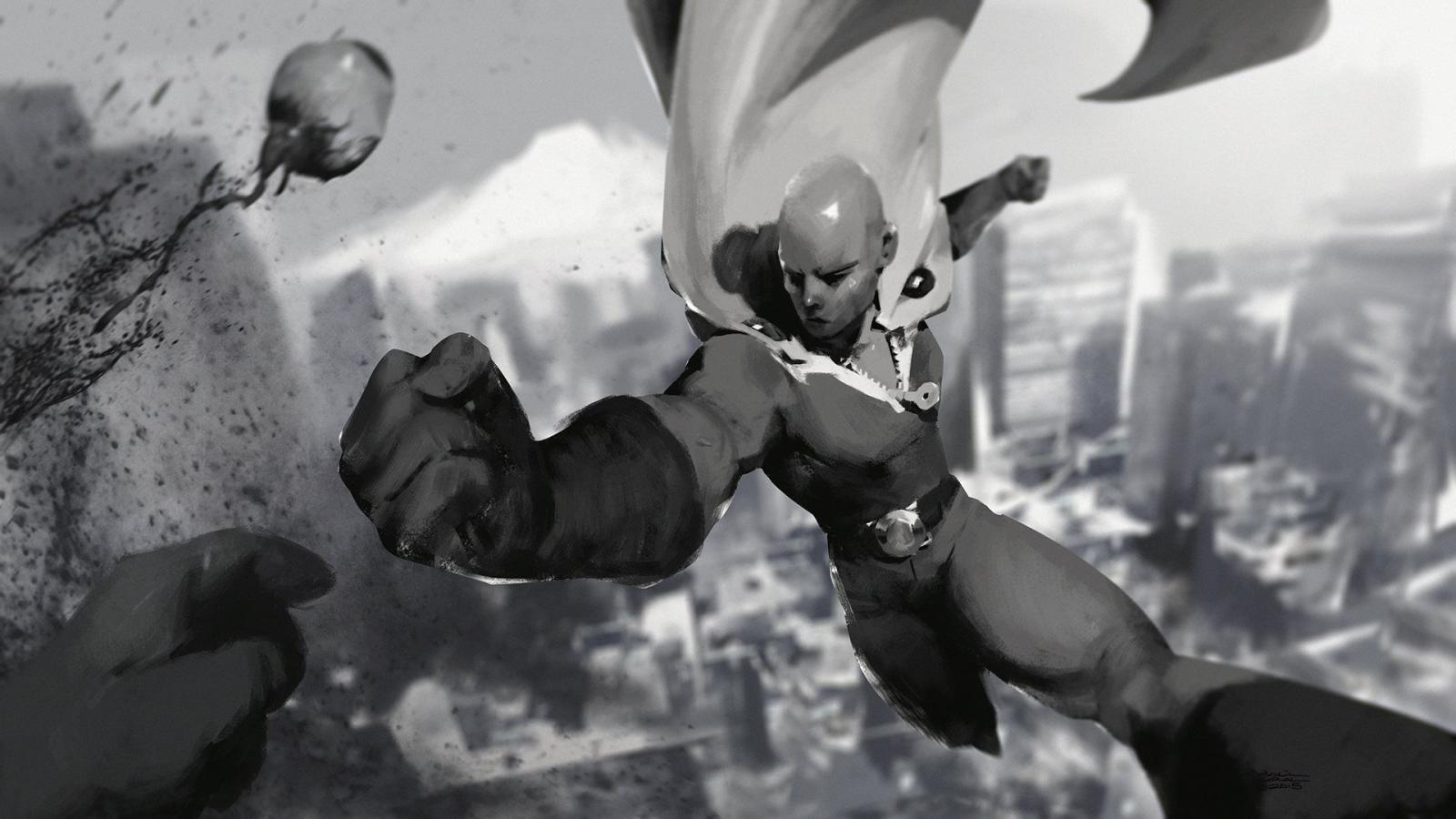 1920x1080 Cool Saitama 3D One Punch Man HD Wallpaper | One Punch Man | One