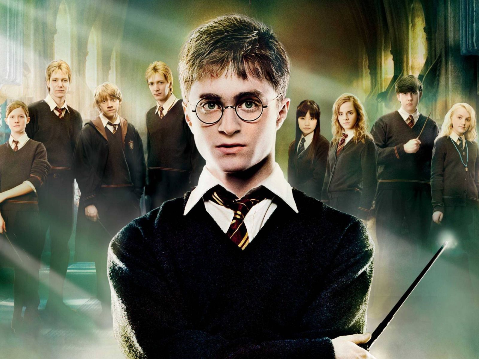1600x1200 Download wallpaper Emma Watson, Daniel Radcliffe, Rupert Grint